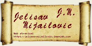 Jelisav Mijailović vizit kartica